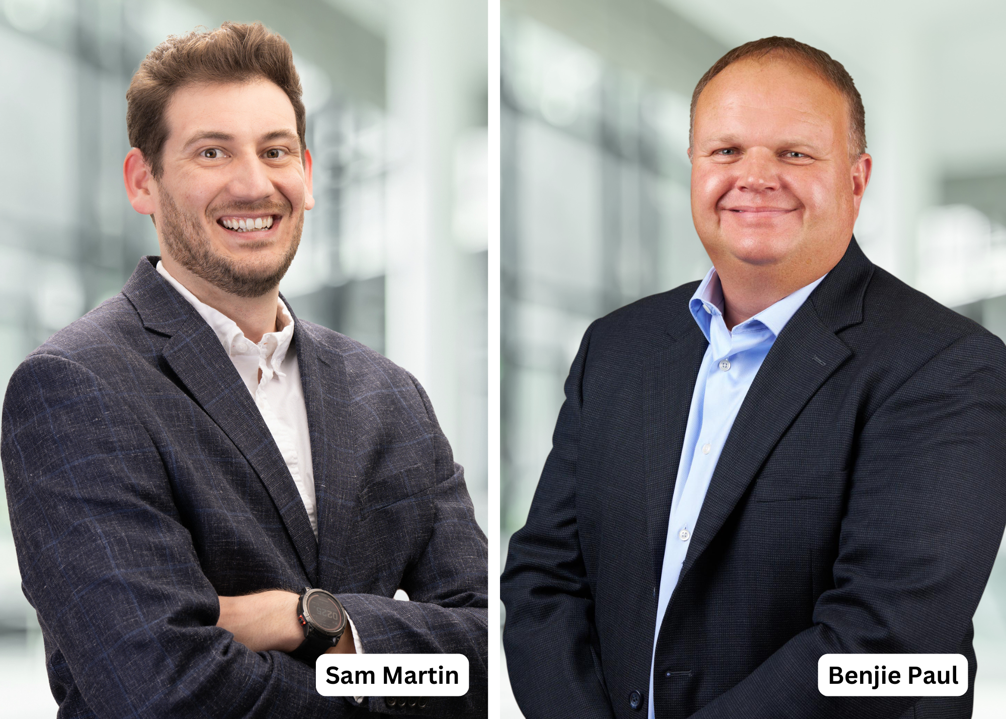 Sam Martin (left) and Benjie Paul (right)